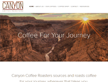 Tablet Screenshot of canyoncoffeeroasters.com